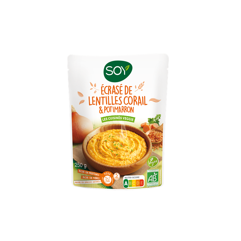 Ecrasé de lentilles corail et potimarron 250g