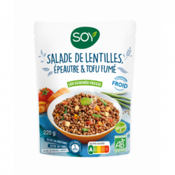 Salade de lentilles, épeautre & tofu fumé 220g