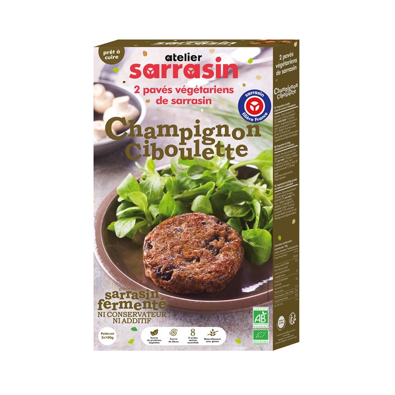 Pavé sarrasin champignon, x2, 200g