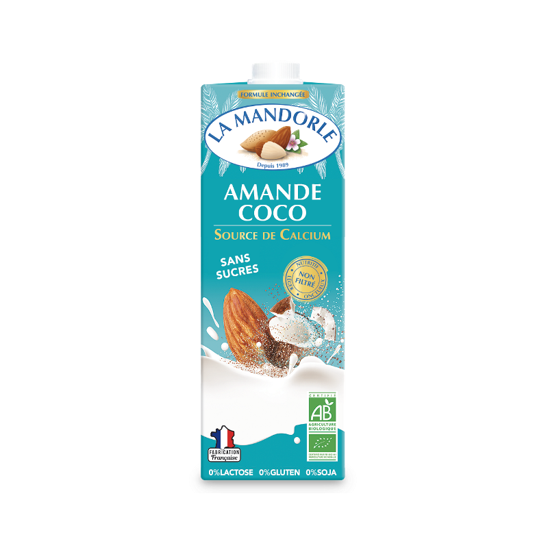 Boisson amande coco sans sucres 1l