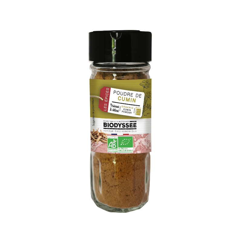 Cumin en poudre, flacon en verre 40 g