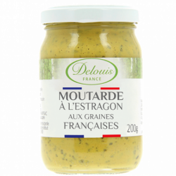 Moutarde à l'estragon aux graines françaises 200g