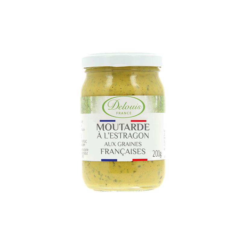 Moutarde à l'estragon aux graines françaises 200g