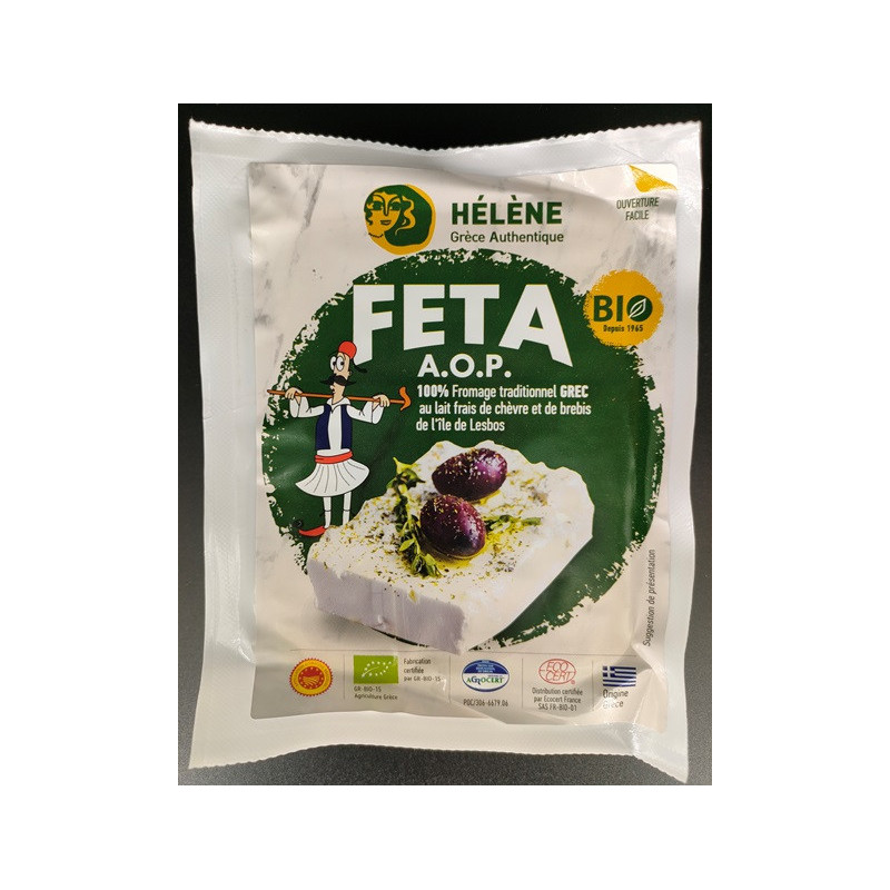 Féta AOP au lait de chèvre et de brebis de Lesbos 180g