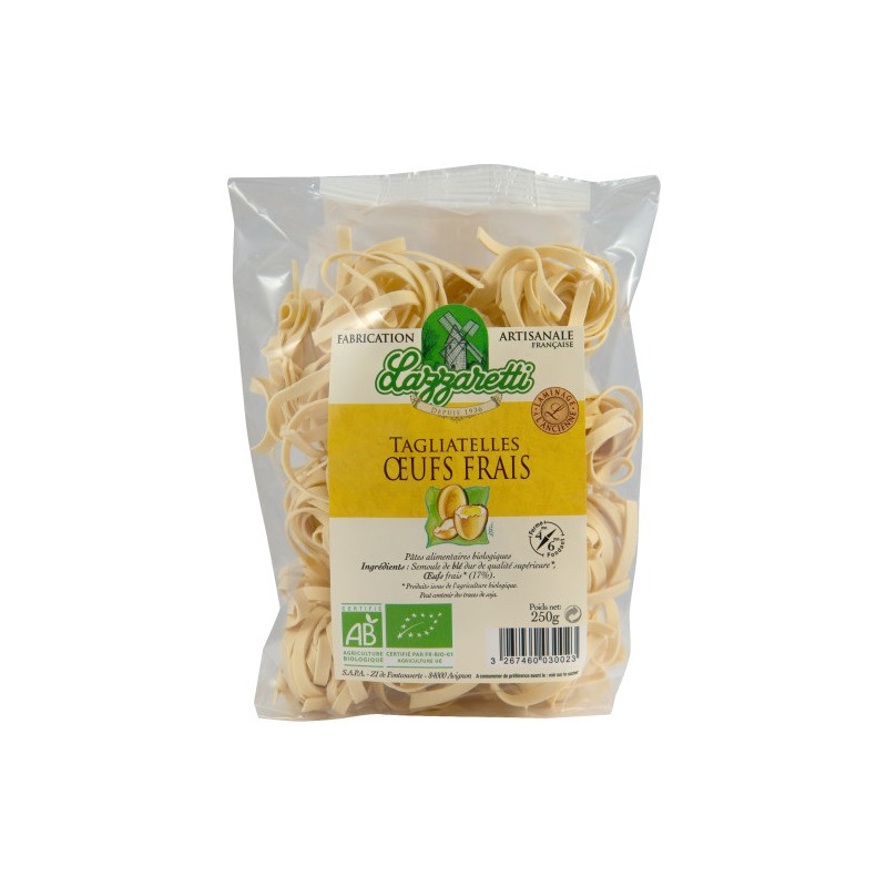 Pâte tagliatelle aux oeufs frais 250g