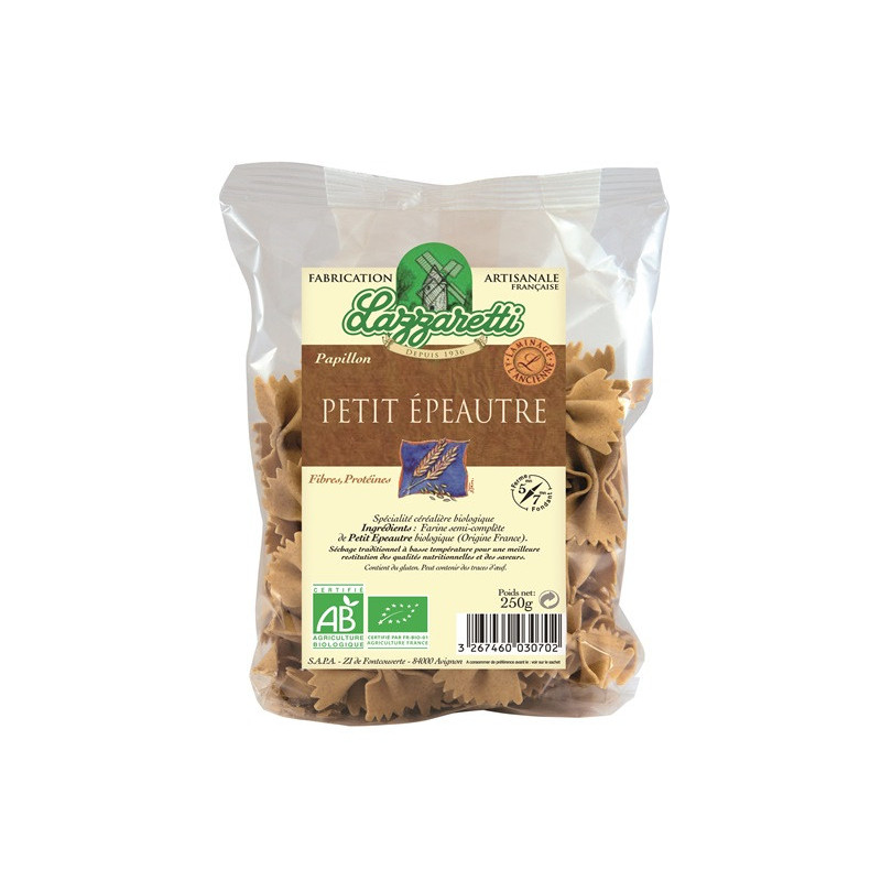 Pâtes papillons au petit épeautre 250g