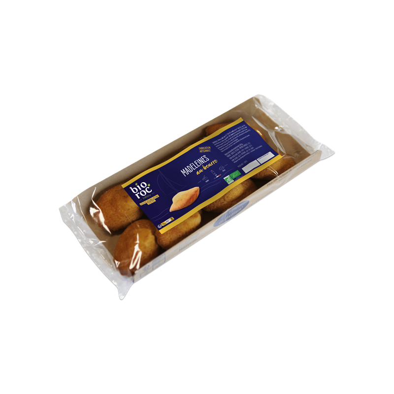 Madeleines au beurre, 100% Bio 170g (x8)