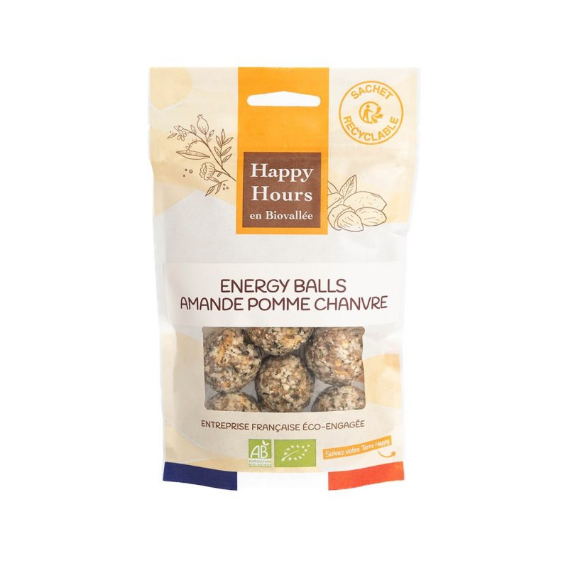 Energy balls: amande pomme chanvre 120g