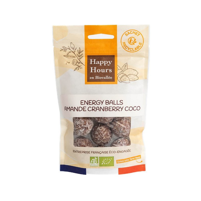 Energy balls: amande cranberry coco 120g