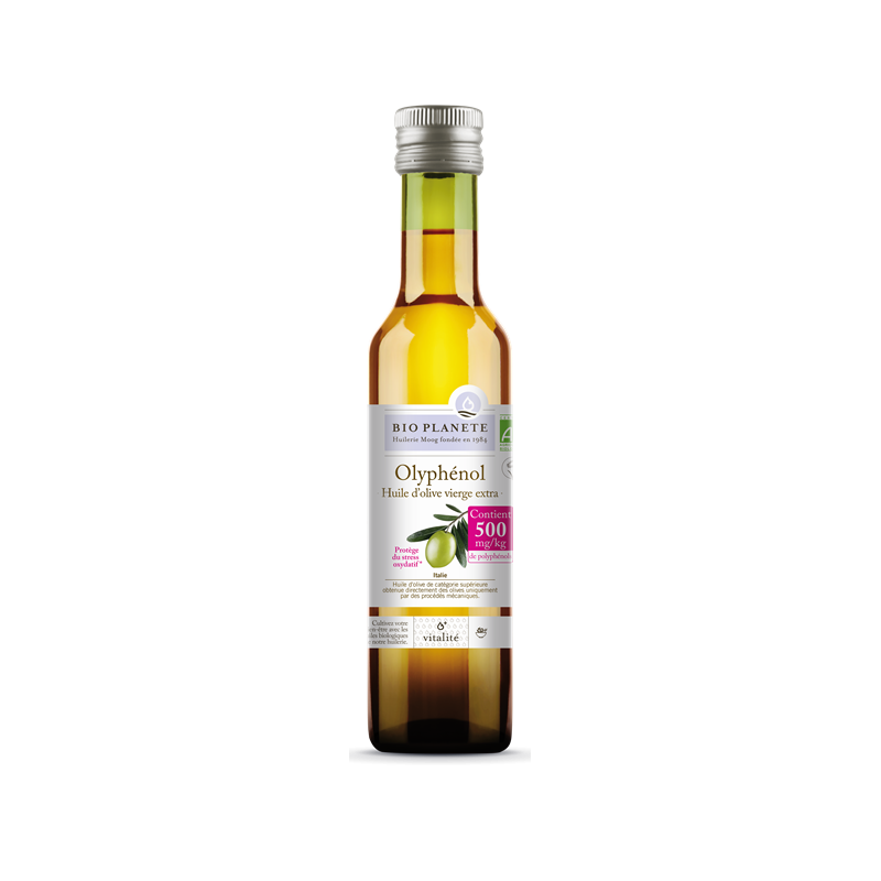 Huile d'olive vierge extra Olyphénol, huile vitalité riche en polyphénol 0.25cl