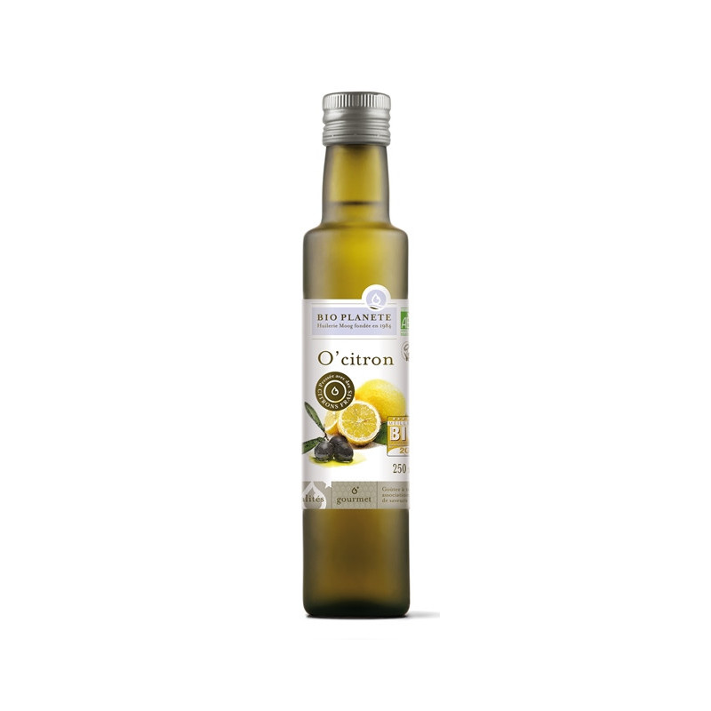 Huile O'Citron, huile d'olive vierge extra au citron 25cl