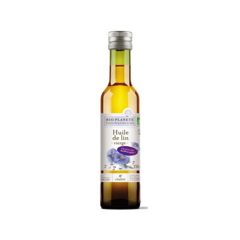 Huile lin vierge 1/4l