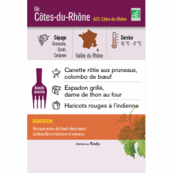 Vin rouge AOC Côtes-du-Rhône Oé 75 cl