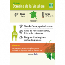 Vin blanc IGP Val de Loire Chenin  Domaine de la Viaudière  75 cl