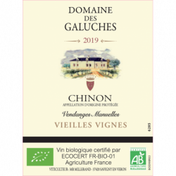 Vin rouge AOP Chinon Domaine des Galuches  75 cl