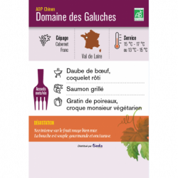 Vin rouge AOP Chinon Domaine des Galuches  75 cl