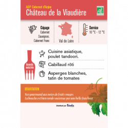 Vin rosé AOP Cabernet d'Anjou Château de la Viaudière  75 cl