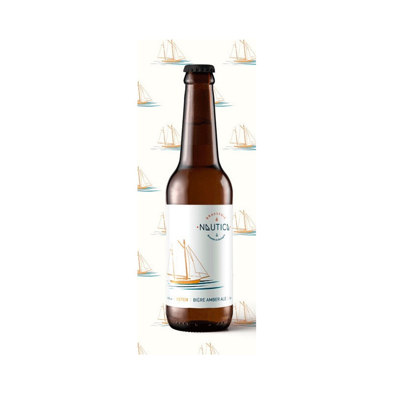 Bière ambrée Ketch" Brasserie Nautica 33 cl"