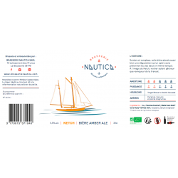 Bière ambrée Ketch" Brasserie Nautica 33 cl"