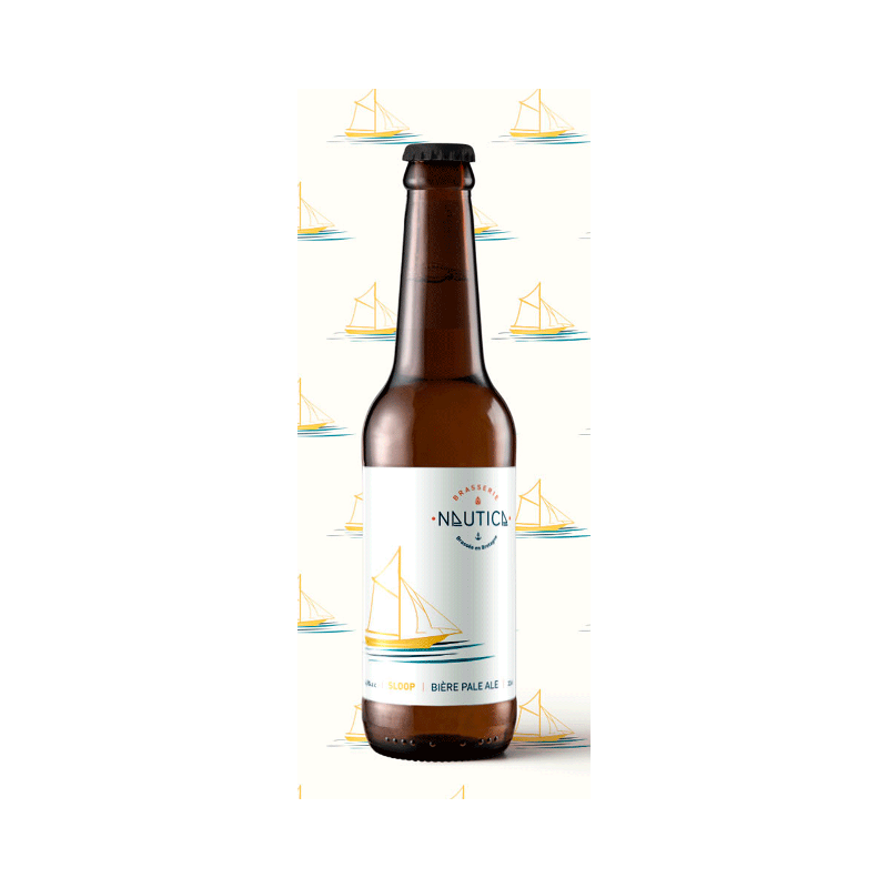 Bière blonde Sloop" Brasserie Nautica 75 cl"