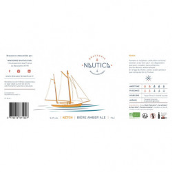 Bière ambrée Ketch"  Brasserie Nautica 75 cl"