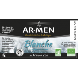 Bière blanche  Ar-Men Pack 6x25 cl