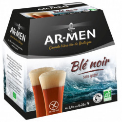 Bière au blé noir, sans gluten, Ar-Men 6x25 cl