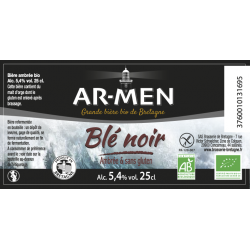 Bière au blé noir, sans gluten, Ar-Men 6x25 cl