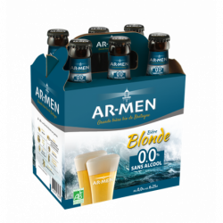 Bière 0% alcool Ar-Men Pack 6x25 cl