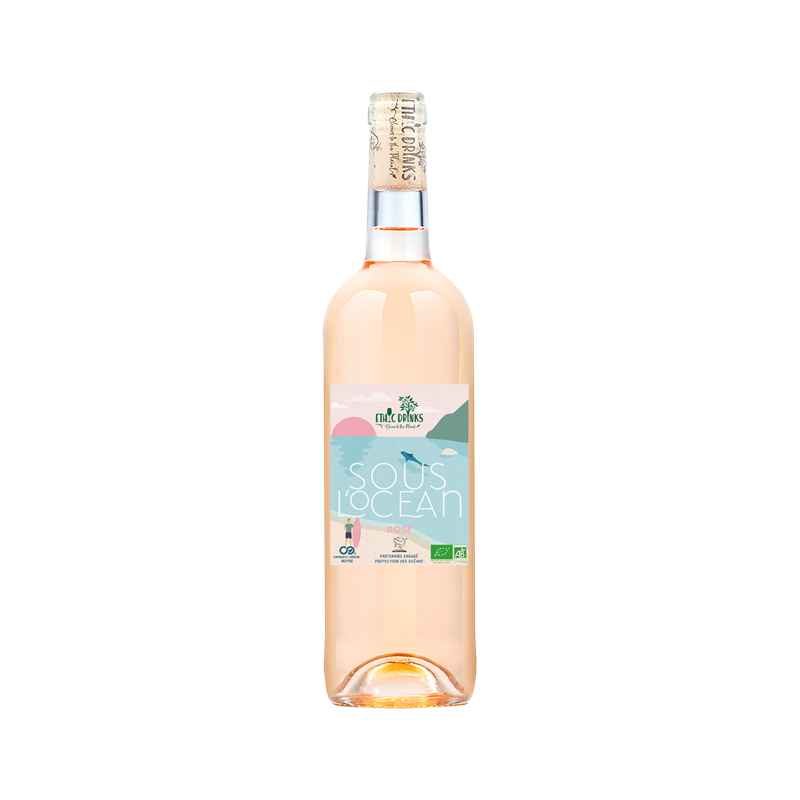 Vin Rosé IGP Méditerranée Sous l'Océan" Ethic Drinks 75cl"