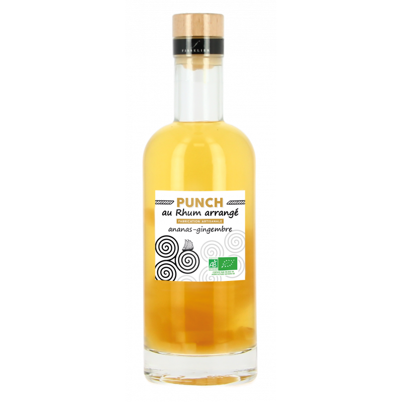 Punch au rhum arrangé ananas gingembre 50cl