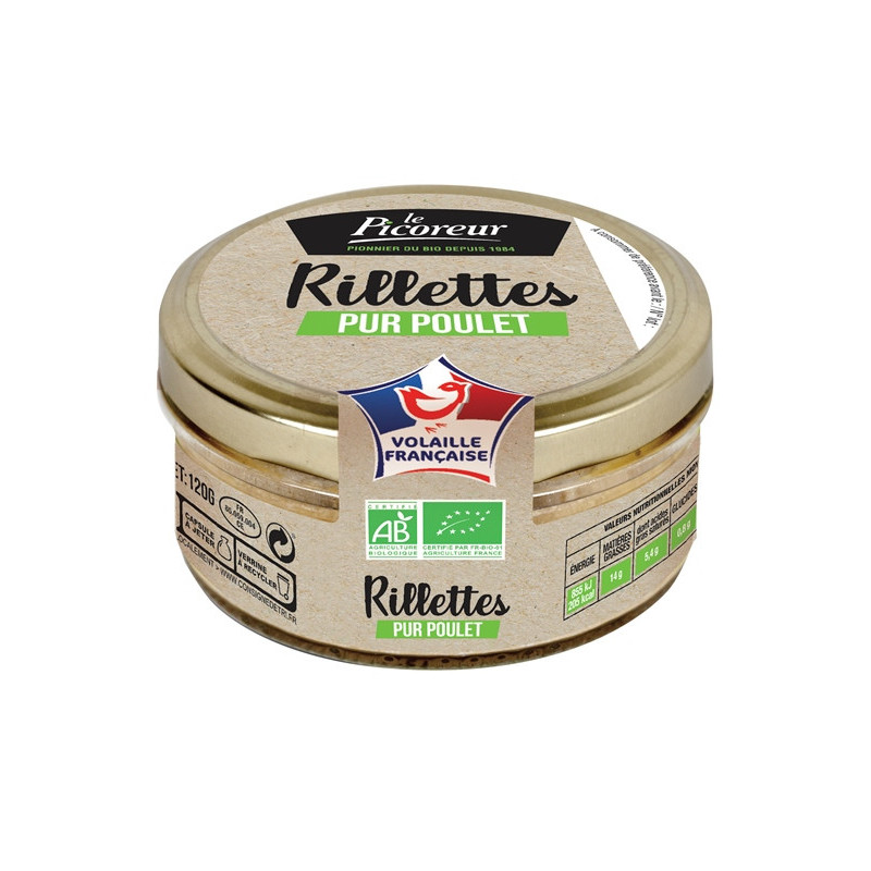 Rillettes pur poulet" en verrine 120g"