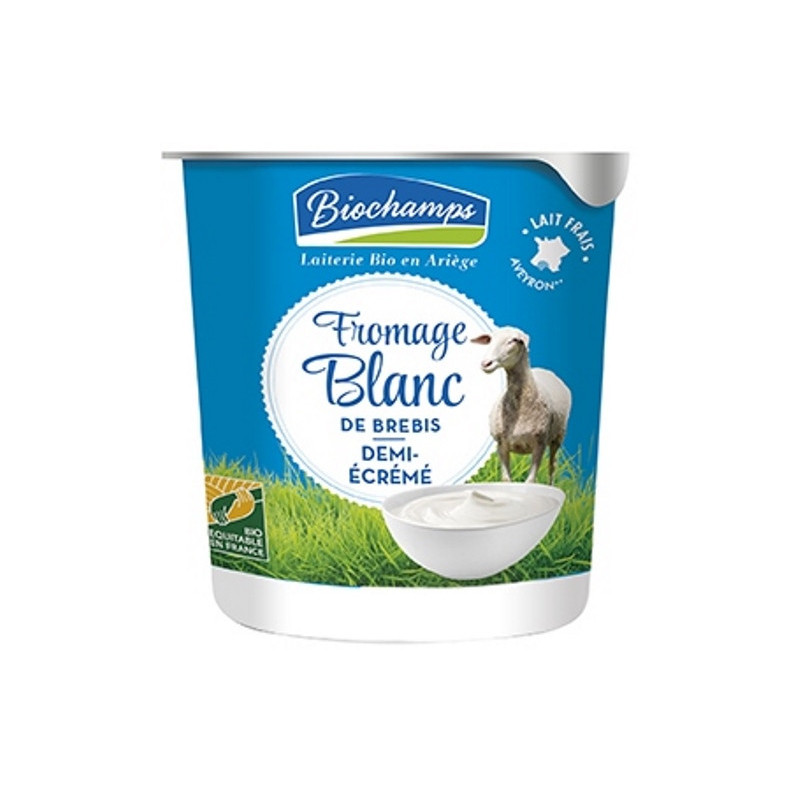 Fromage blanc brebis 1/2 écrémé 400g, sans présure animale