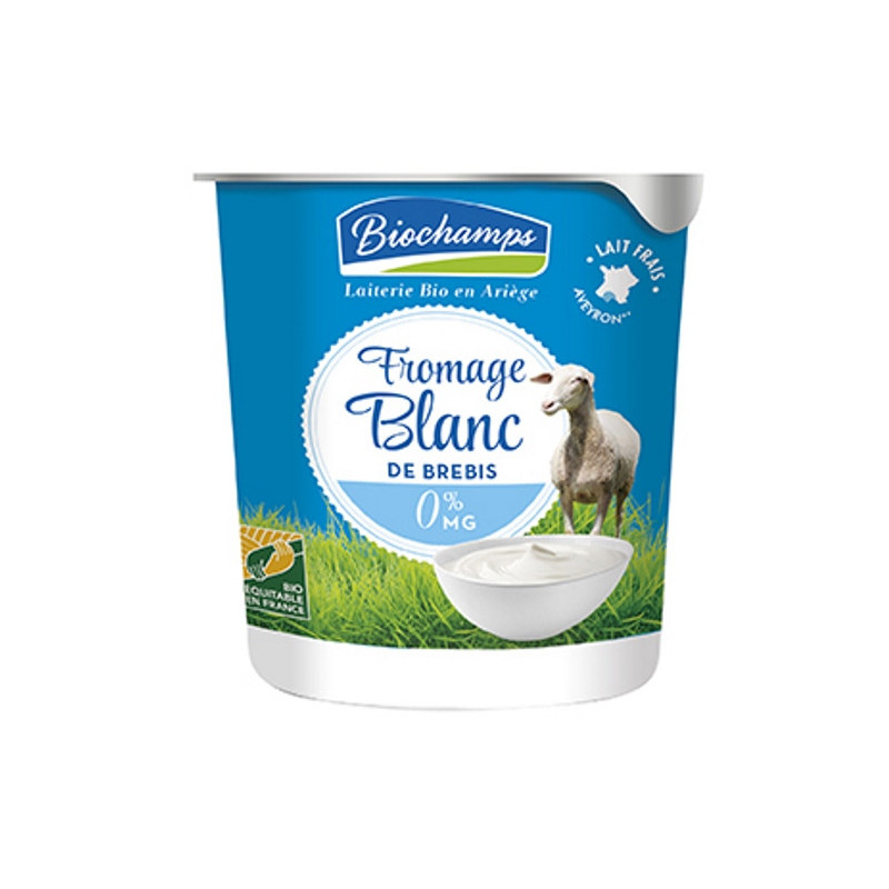 Fromage blanc brebis 0%  MG 400g, sans présure animale