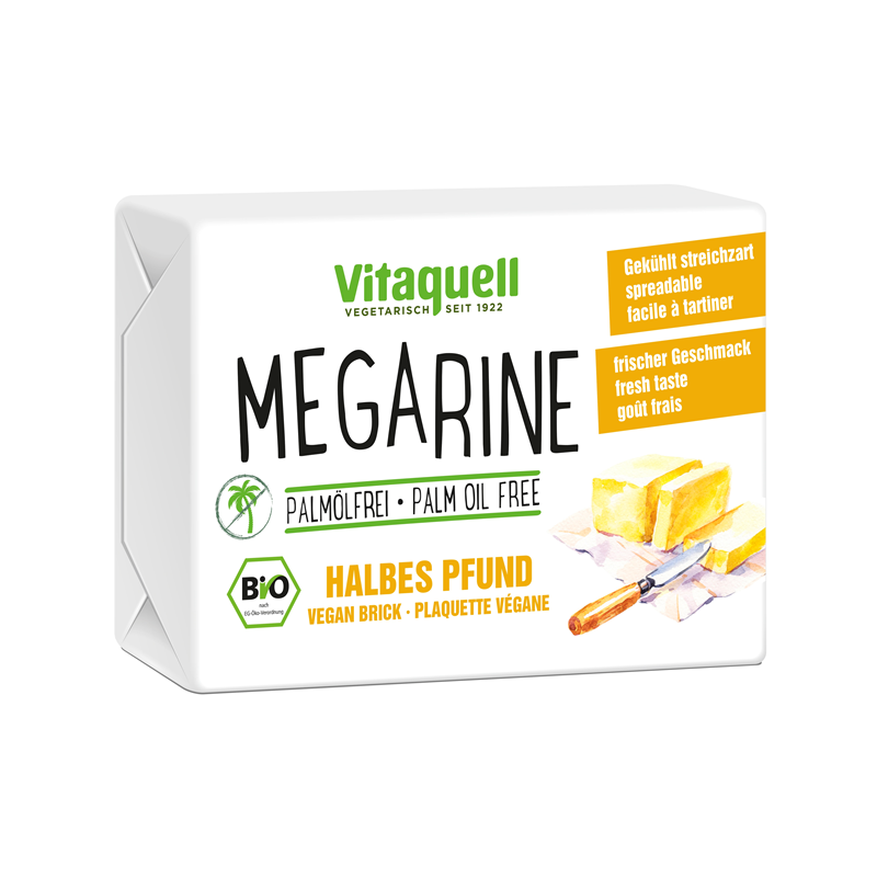 Vitaquell mégarine, graisse végétale à tartiner 250g