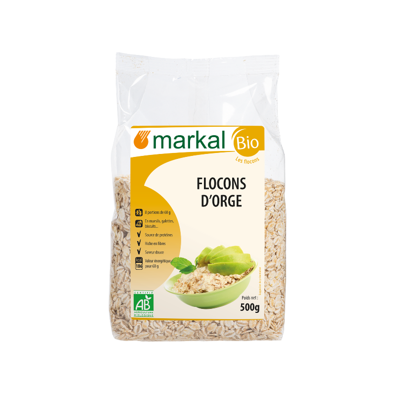 Flocons orge 500g