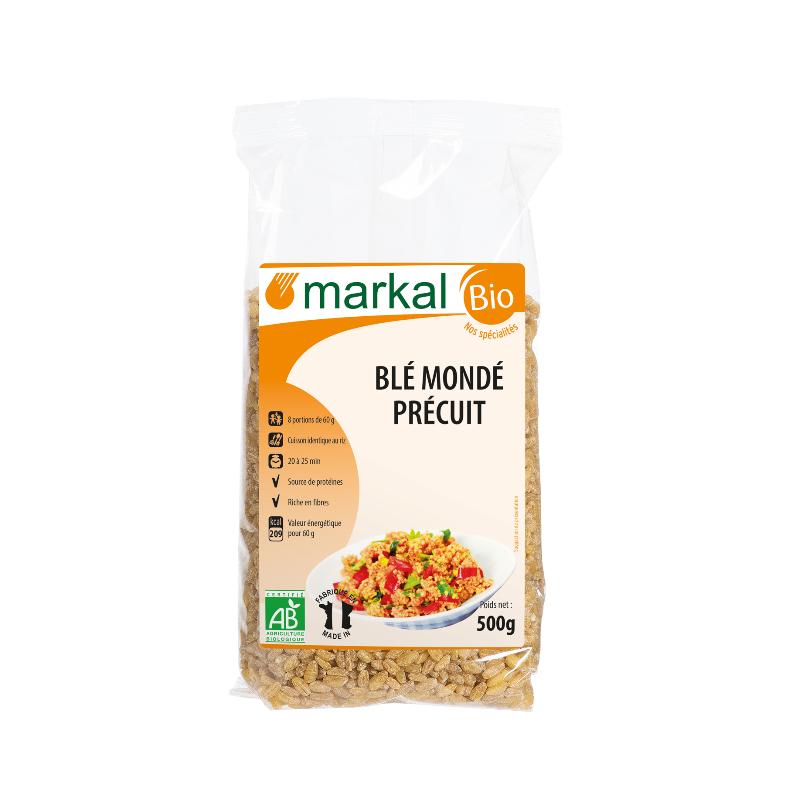 Blé mondé précuit (étui carton) 500g